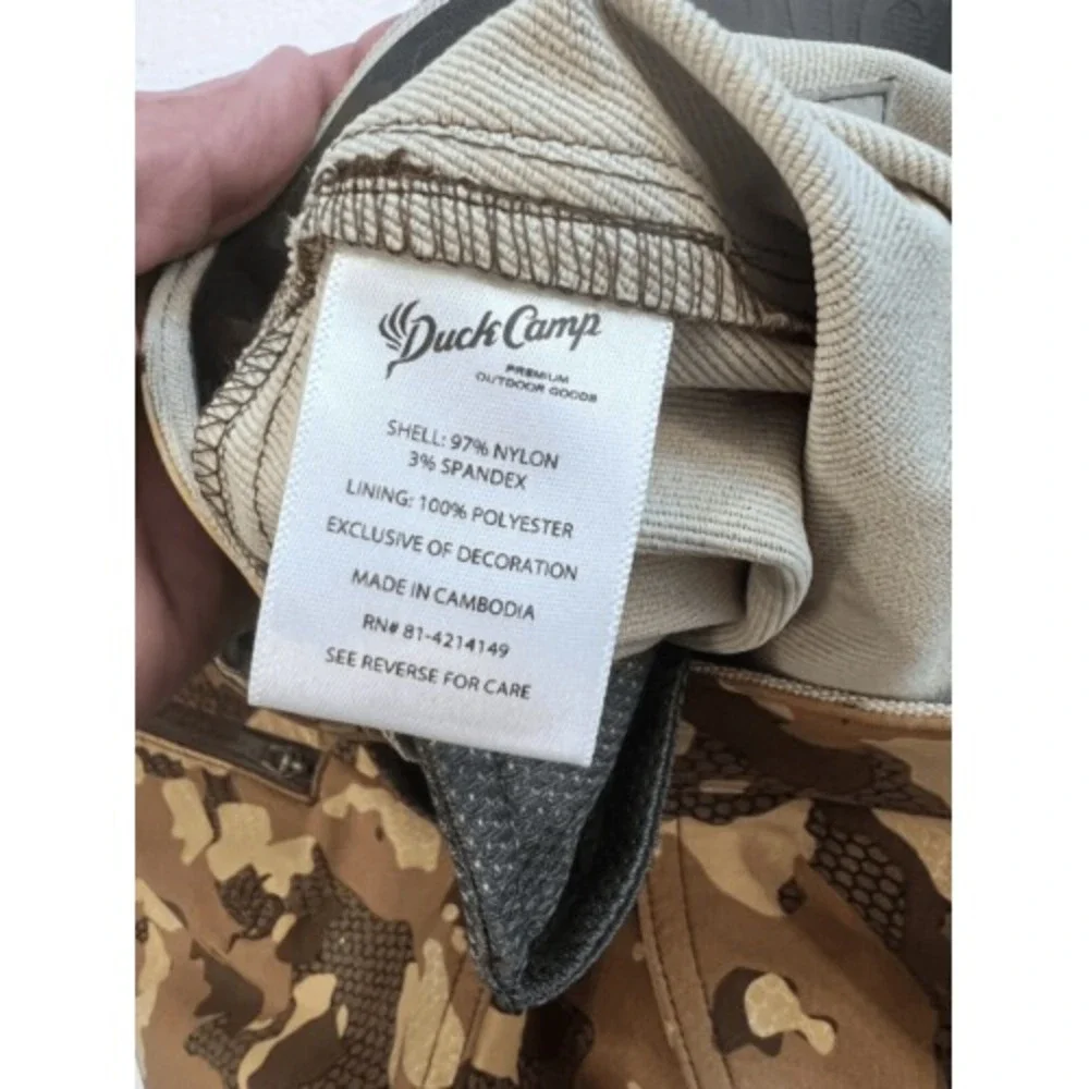 Duck Camp Vantage Pant 42R Hunting‎ Camo Fishing Woods Outdoors